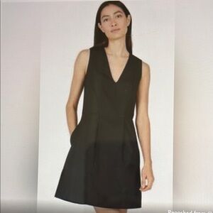 Everlane Fit and Flare Poplin Dress Size 12